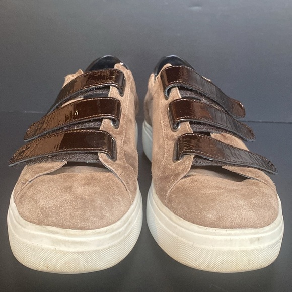 Mephisto Frederica Leather Sneakers Taupe size 7.5 - Picture 2 of 9